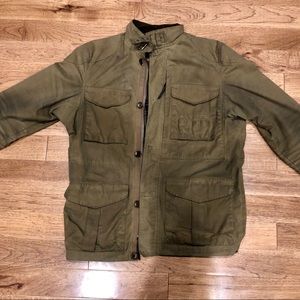 Jcrew millerain wax cotton field jacket M